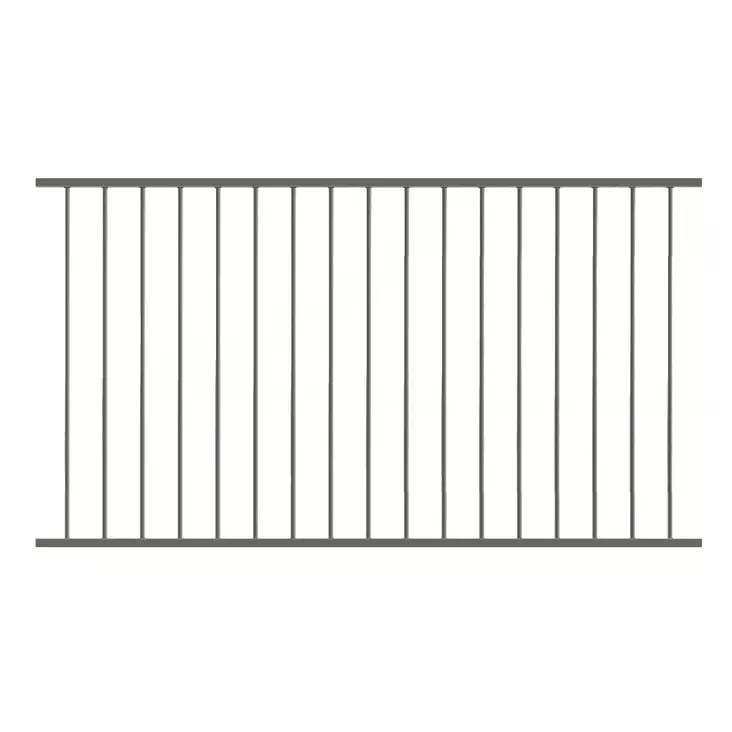 Green Land Garden stängselelement i aluminium, silver - Stängselstolpar - 6438014325675 - 1