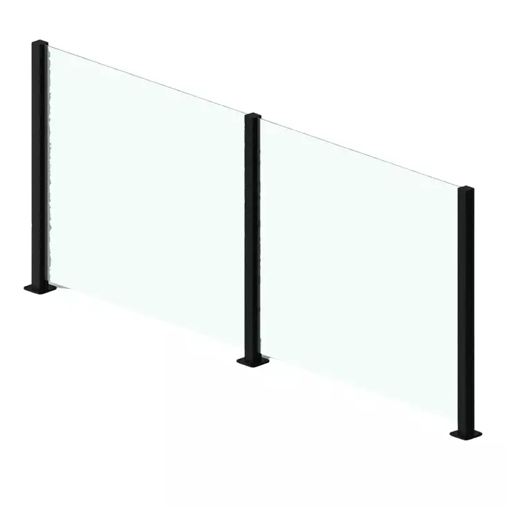 Green Land Patio glaselement, klart - Stängselstolpar - 6438014305905 - 1