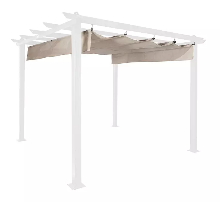 Tyg till pergola 3x4m beige - Paviljonger och pergolor - 6438014303475 - 1