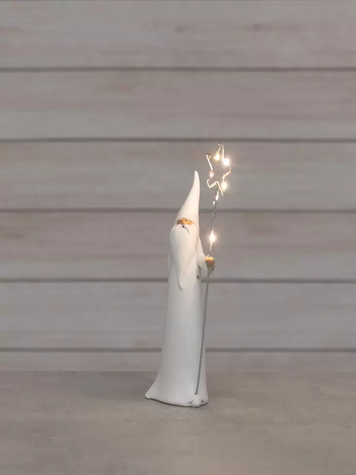 Joulupukki ja Led-valosauva - Juldekorationer och textilier - 6410416194905 - 1