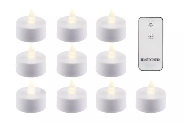 LED-kynttil=C3=A4 kauko-ohjattava 10 kpl - LED-ljus och lyktor - 6410413305915 - 1