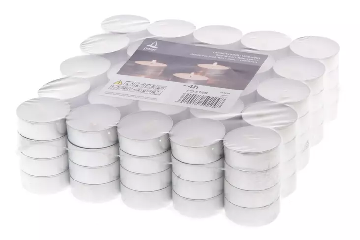 L=C3=A4mp=C3=B6kynttil=C3=A4 Polar 100 kpl 4 h - Ljus och lyktor - 6410413258785 - 1