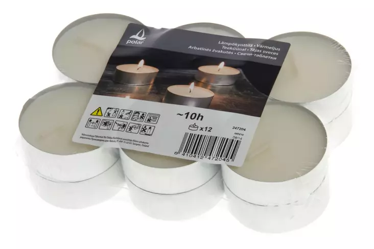 L=C3=A4mp=C3=B6kynttil=C3=A4 iso 8 h 12 kpl - Ljus och lyktor - 6410412472045 - 1