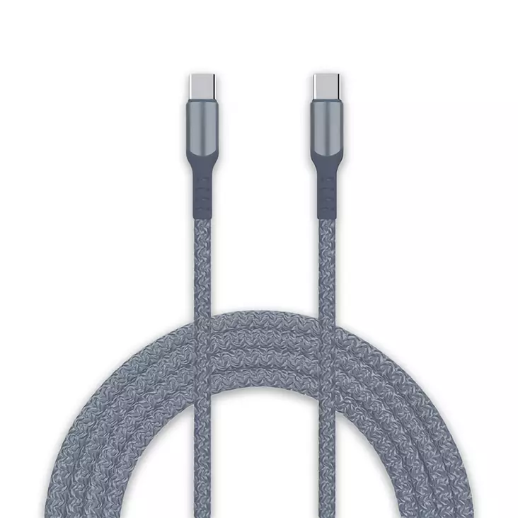 Latauskaapeli USB C-USB C harmaa - USB-C-kablar - 6438151019925 - 1