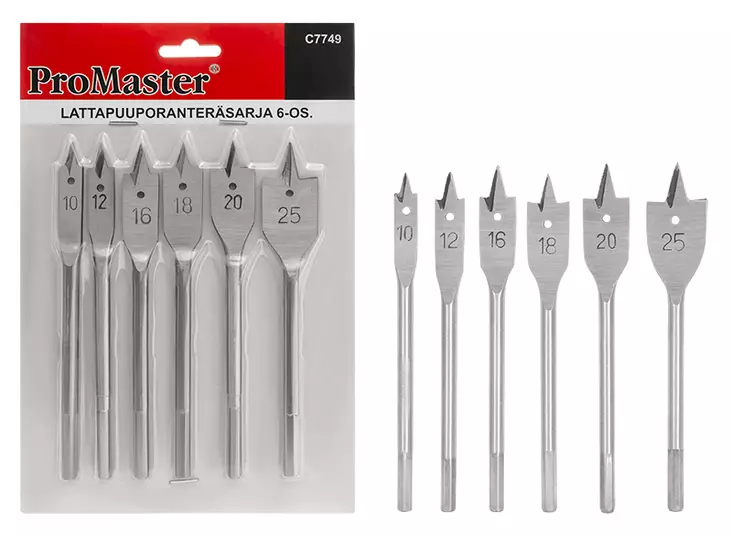 Centrumborrsats 6-delar - Stålset - 6420286877495 - 1