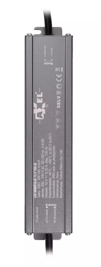 Led muuntaja 12V 100W IP65 - LED-transformatorer - 6438152076675 - 1