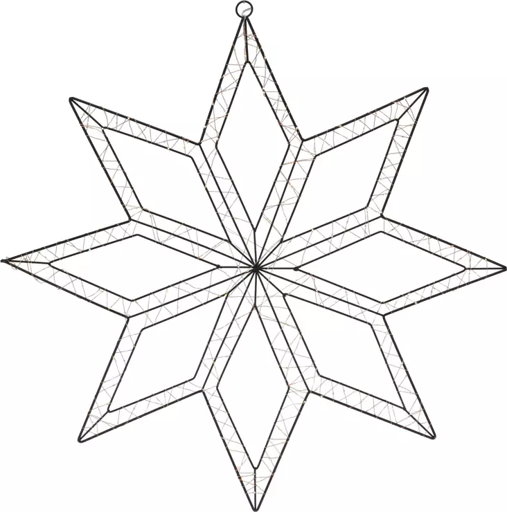 Snöflinga 300LED 74 cm - Ljussmycken och ljusfigurer - 8720573788915 - 1