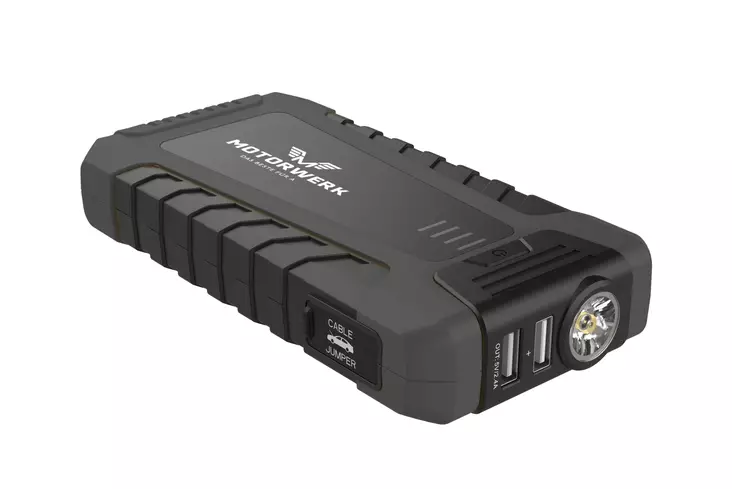 Motorwerk 12V 8000mAh 1200A extra startmotor - Batteriladdare och starthjälp - 6438014379685 - 1