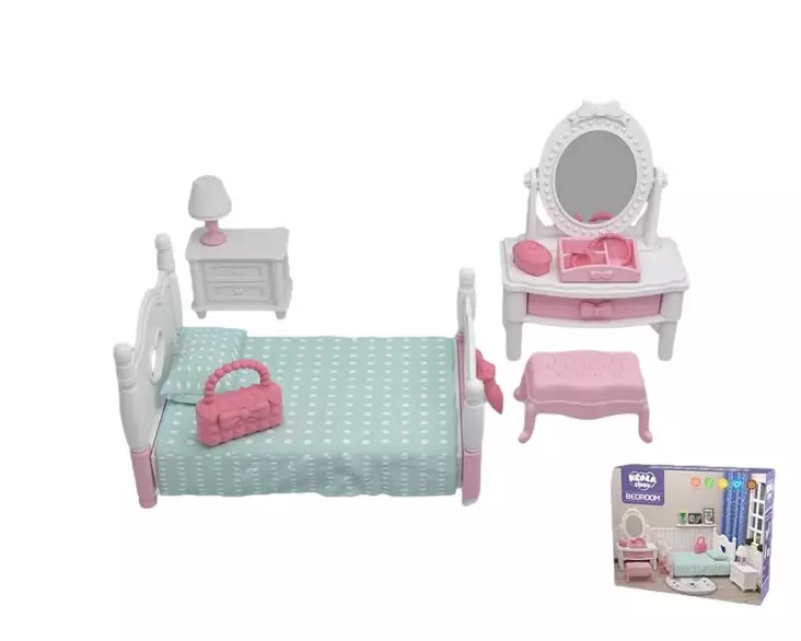 Nukkekodin makuuhuone - Dockor och docktillbehör - 6438484010675 - 1