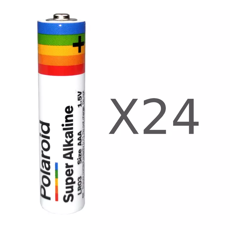 AAA-Batteri 24-pack Polaroid - Alkaliska batterier - 6438168100685 - 1