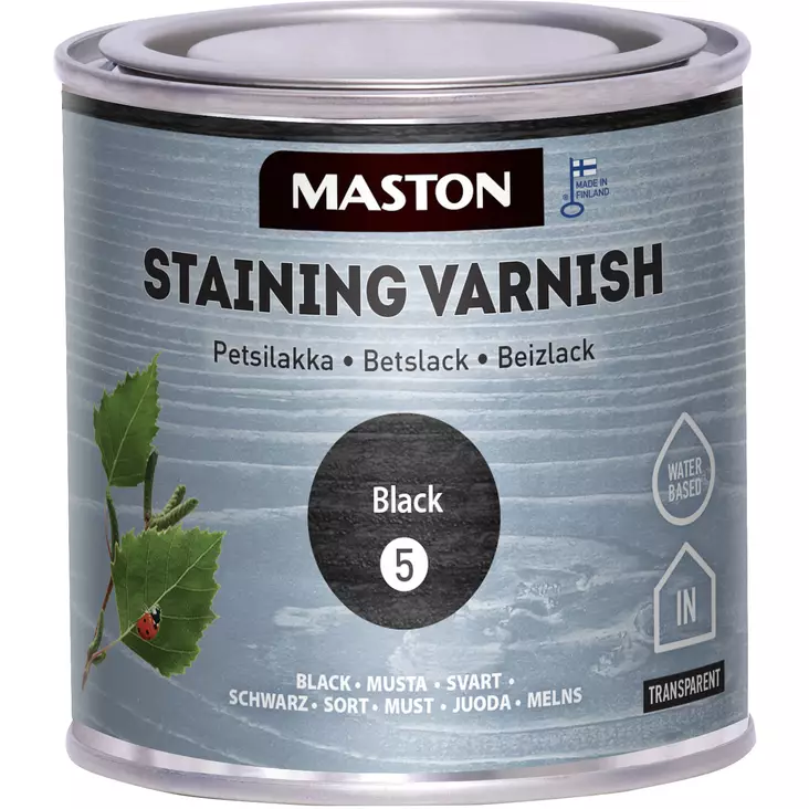 Bejtslack 250 ml 5 svart - Lacker och betsar - 6412490031015 - 1