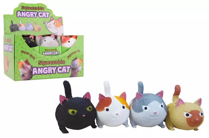 Puristeltava vihainen kisu - Leksaksmassor och slimer - 8711866244225 - 1