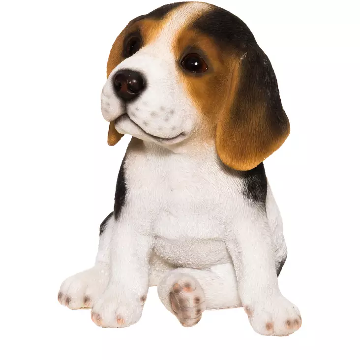 Trädgårdsstaty Valpsittande 16 cm - Trädgårdsdekorationer - 6410416026725 - 1