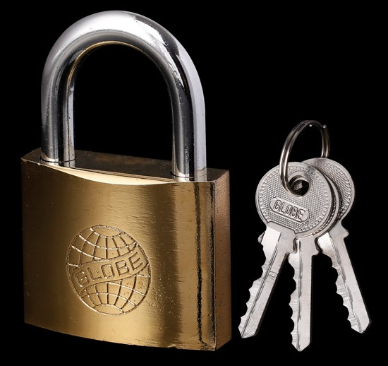 Hänglås mässing 60 mm - Lås och nyckelskåp - 6438168007915 - 2