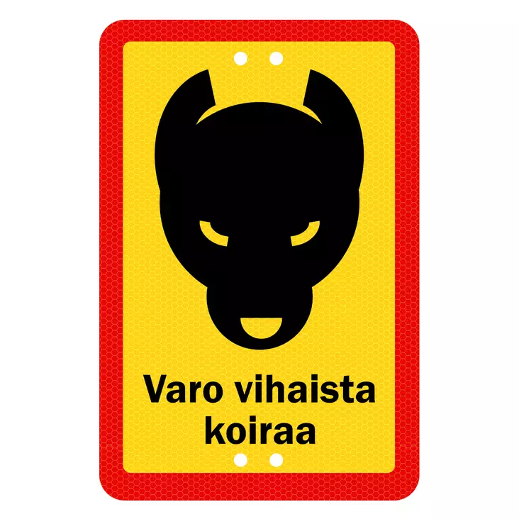 Sekure 2mm 20x30cm aluminiumskylt "Se upp för arg hund" - Vägvisare och varningsskyltar - 6438014353685 - 1