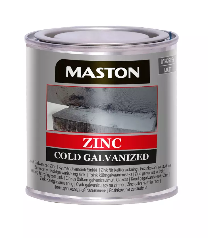 Sinkki kylm=C3=A4galvanointi 250ml, sivelt=C3=A4v=C3=A4 - Metall- och möbelmålningar - 6412490040215 - 1