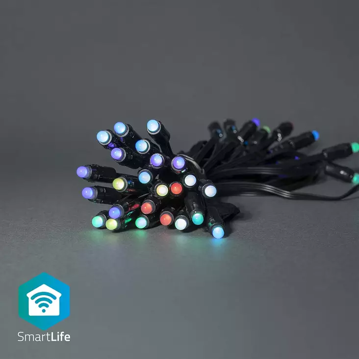 SmartLife Julbelysning | Festljus | Wi-Fi | RGB | 48 LED's | 10.8 m | Android / IOS - Dekorationsljus - 5412810404285 - 1