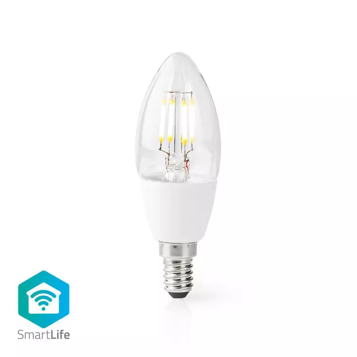 SmartLife LED vintage lampa | E14 | 400 lm | 5 W | Varm Vit | 2700 K | Glas | Android / IOS | Ljus | 1 st. - Ljuskällor - 5412810320455 - 1