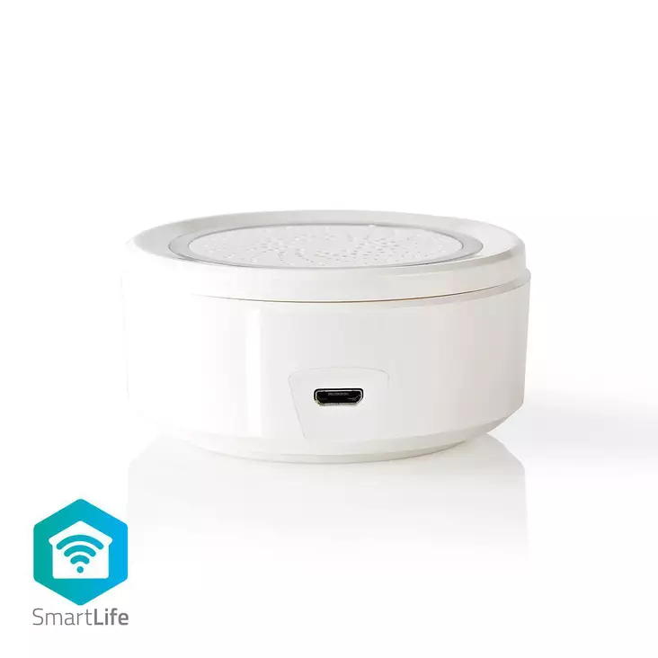 SmartLife-Siren | Strömadapter | 8 Melodier | 85 dB | Android / IOS | Vit - Larm och sensorer - 5412810296705 - 1