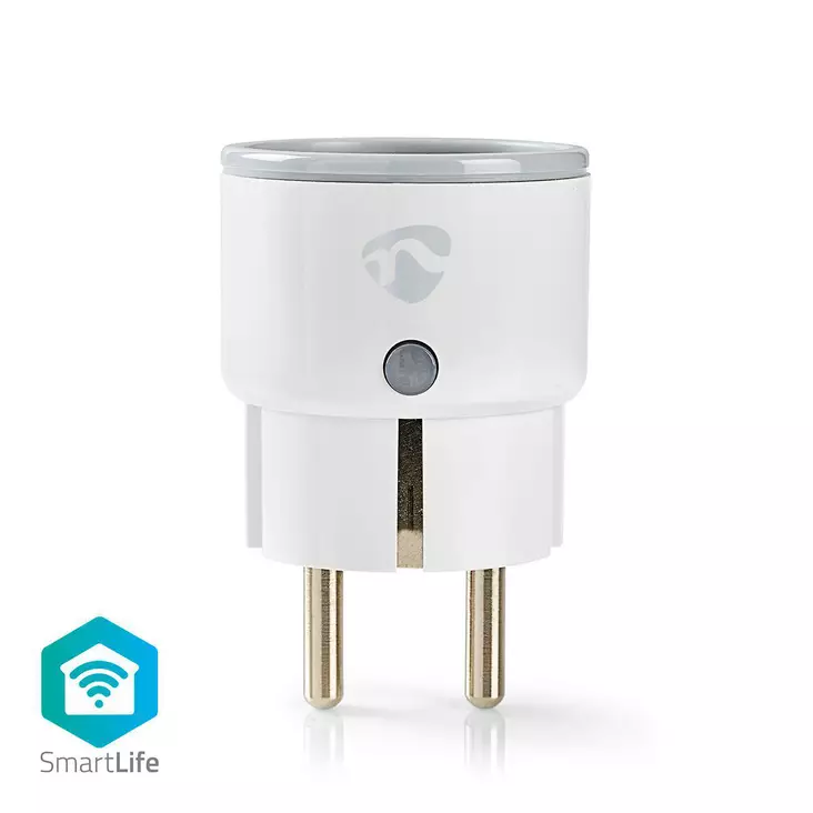 SmartLife Smart Plug | IP21 | Strömmätare | 2500 W | Jordad kontakt / Typ F (CEE 7/7) | -10 - 40 °C | Android / IOS | Vit | 1 st. - Smarta eluttag - 5412810269945 - 1