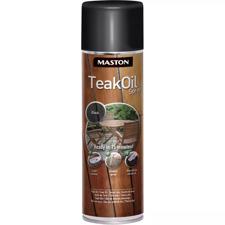 Teak Oil Spray Maston 500ml - Sprayfärger - 6412490030025 - 1