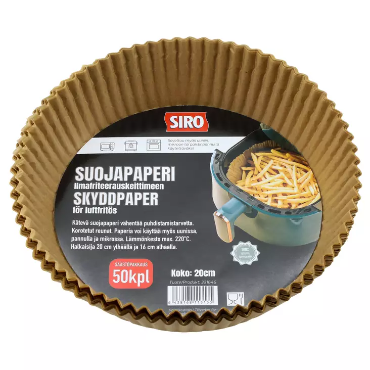 Suojapaperi ilmafriteerauskeittimeen - Bakplåtspapper, plast, folie - 6438168113135 - 1