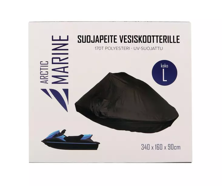 Suojapeite vesiskootterille 170T musta - Bilskyddsöverdrag - 6418536017555 - 1