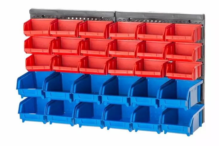 Sortimentlådsats med väggfäste - Lagerhyllor och -lådor - 6410413103375 - 1