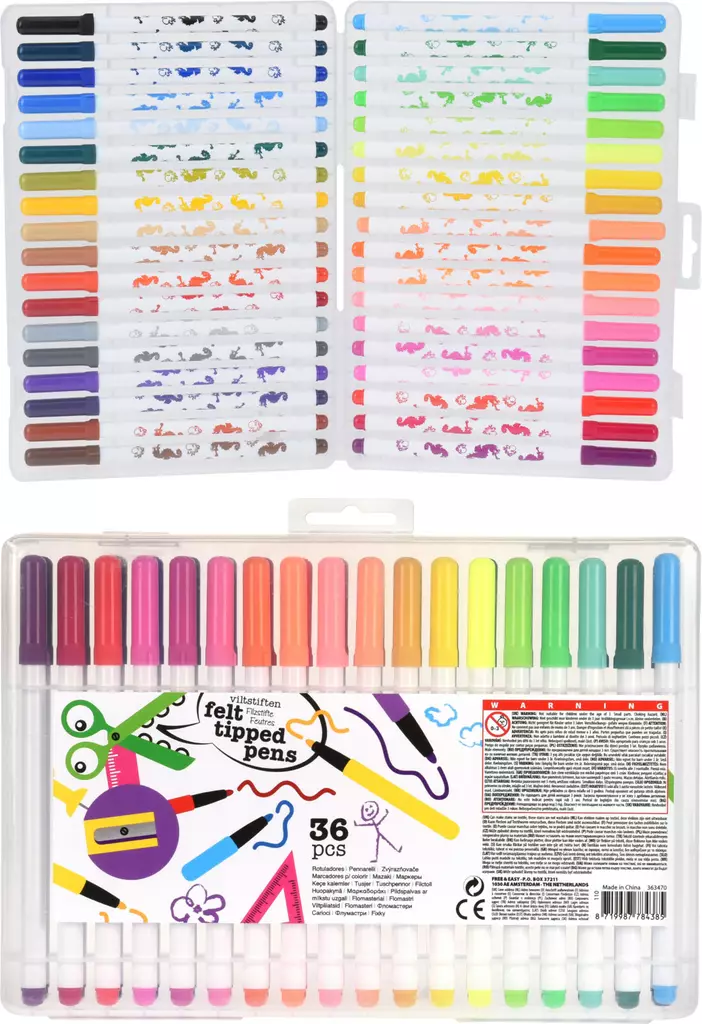 Tussit 36 kpl - Fiberpennor, tuschpennor - 8719987784385 - 1