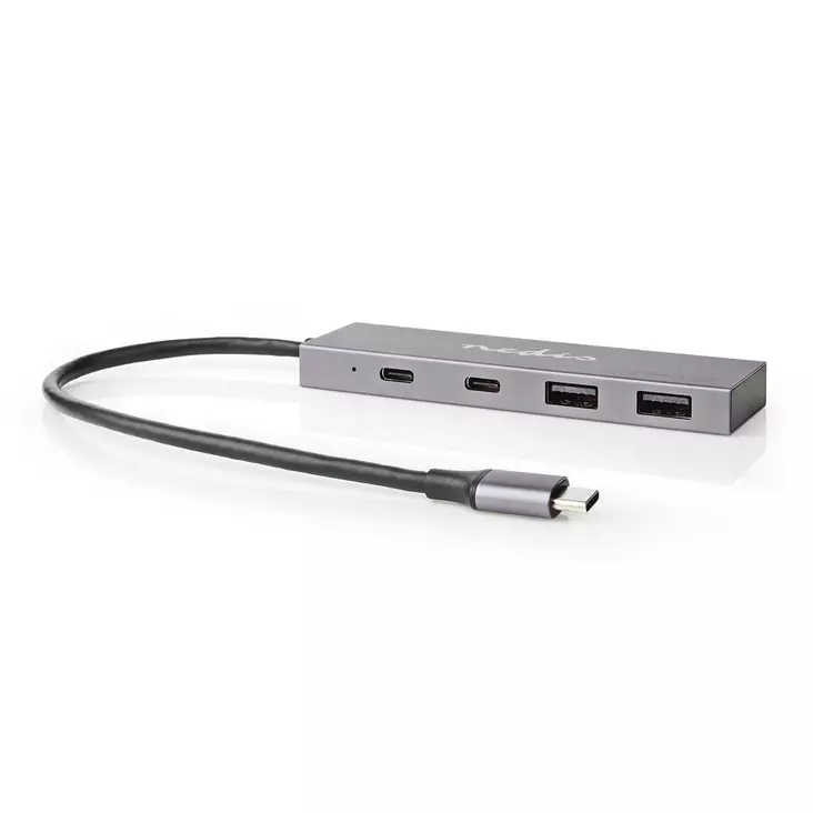 USB-hubb | 1x USB-C 3.2 Gen 2 Male | 2x USB-A 3.2 Gen 2 Female / 2x USB-C 3.2 Gen 2 Female | 4-Port port(s) | USB 3.2 Gen 2 | USB ström | 10 Gbps - Dator och nätverk - 5412810412815 - 1