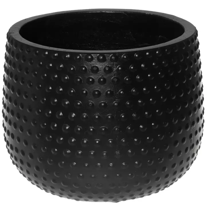 Ulkoruukku Dots 45 x 45 x 35 cm musta - Krukor - 6410413270275 - 1