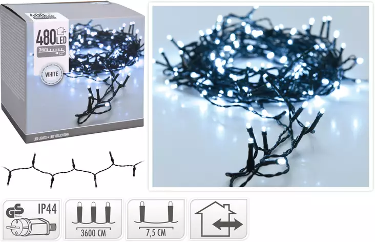 Valoketju 480 led valkoinen - Dekorationsljus - 8719202259025 - 1