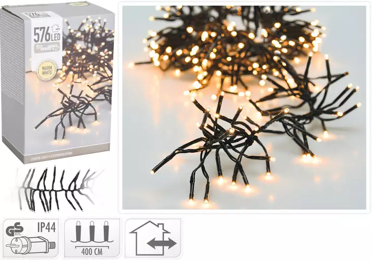 Valosarja Cluster lights 576 led=20 - Ljusslingor - 8720573269155 - 1