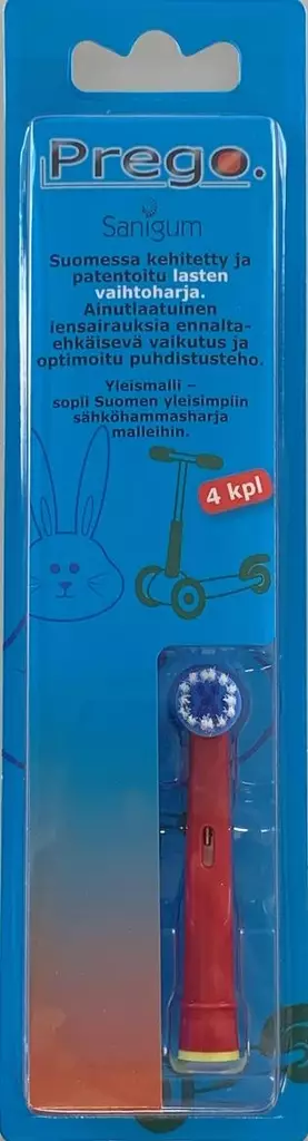 Varaharjat 4 kpl s=C3=A4hk=C3=B6hammasharjaan lasten - Munvård - 6430037754555 - 1