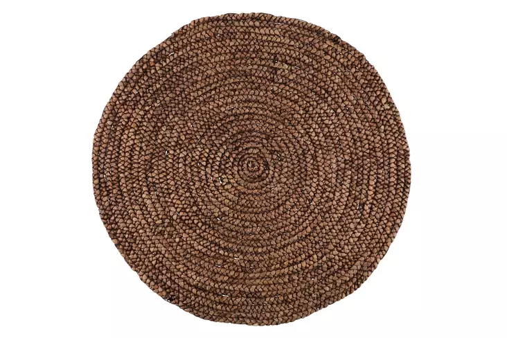 Vesihyasinttimatto ruskea 90 cm - Runda mattor - 6410413289505 - 1