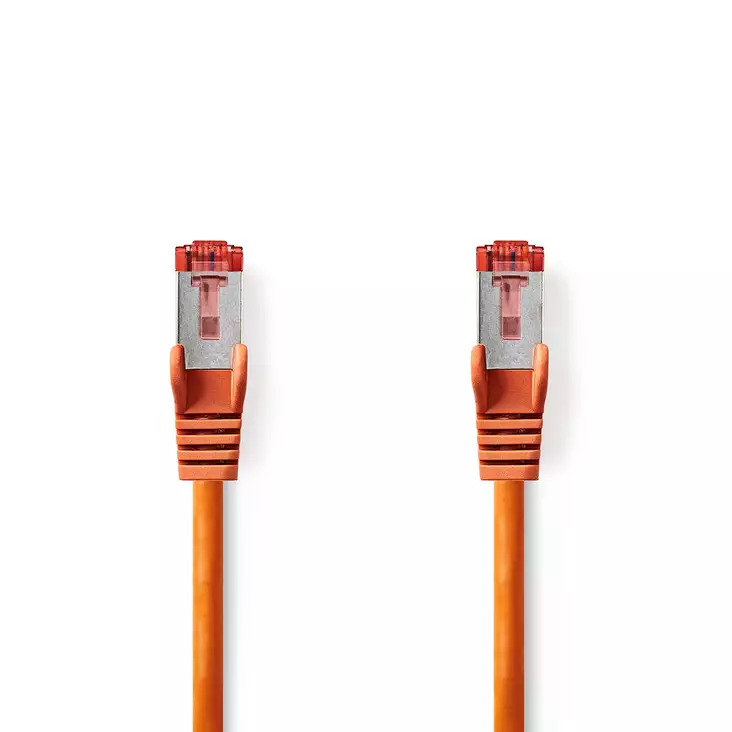 CAT6 Nätverkskabel | RJ45 hane | RJ45 hane | S/FTP | 10.0 m | Rund | LSZH | Orange | Label - Dator och nätverk - 5412810423675 - 1