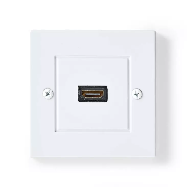 HDMI Vägglåda | 1x HDMI Female | 4K@60Hz | HDMI Utgång | Svart | 18 Gbps | Guldplaterad | Låda - Nedis produkter - 5412810427185 - 10