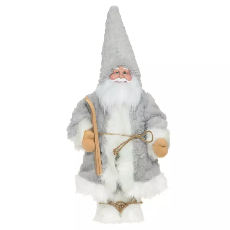 Joulupukki harmaa 60cm - Juldekorationer och textilier - 6410416369815 - 1