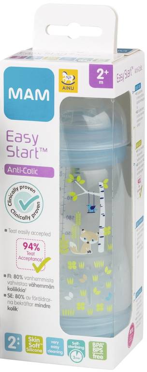 Tuttipullo Easy Start Ainu Mam 260 ml - Nappar och nappflaskor - 9001616690945 - 1