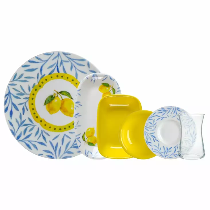 Frukostset Hermia Flerfärgad Porslin 26 Delar - Serveringsfat - 8684283654925 - 1