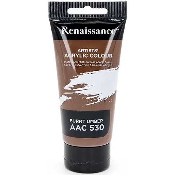 Akryylimaali 75 ml Burnt Umber - Akrylfärger och målarfärger - 8851907234485 - 1