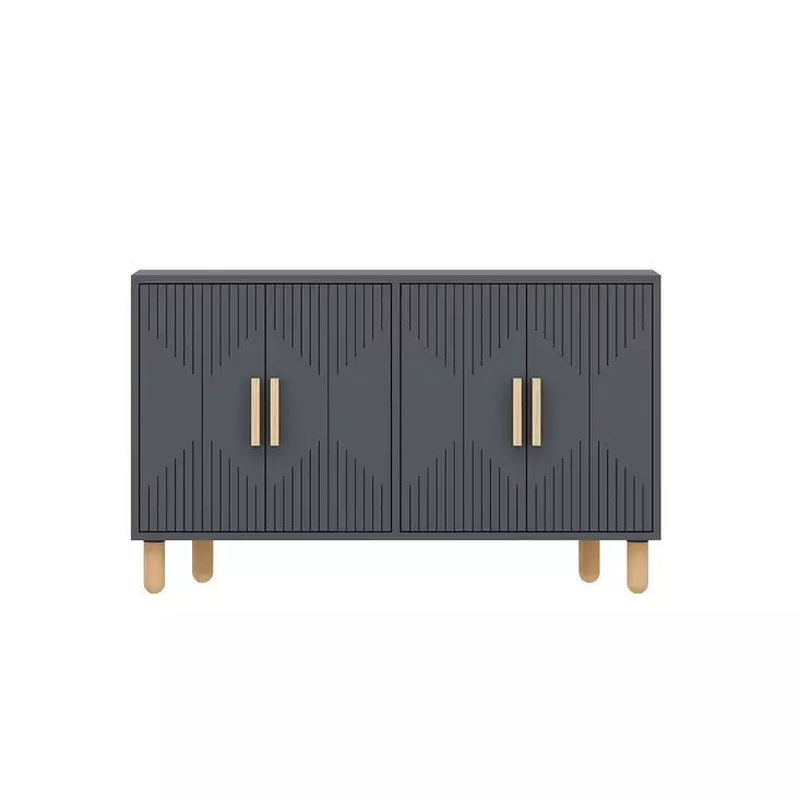 Konsolbord Hanah Home Roger Antracit Spånskiva 120x73,6x29,6 cm - Byråer och skåp - 8684283501915 - 1