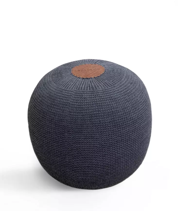 Puff Aberto Design Fluffy Antracit Akryl 40x40x45 cm - Möbler - 8683342532785 - 1