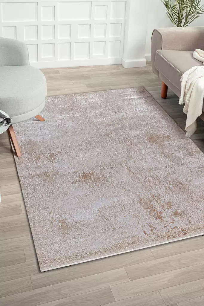 Matta Conceptum Ze003 Beige Viskos Akryl 80x150 cm - Små mattor och gångmattor - 8684283643745 - 1