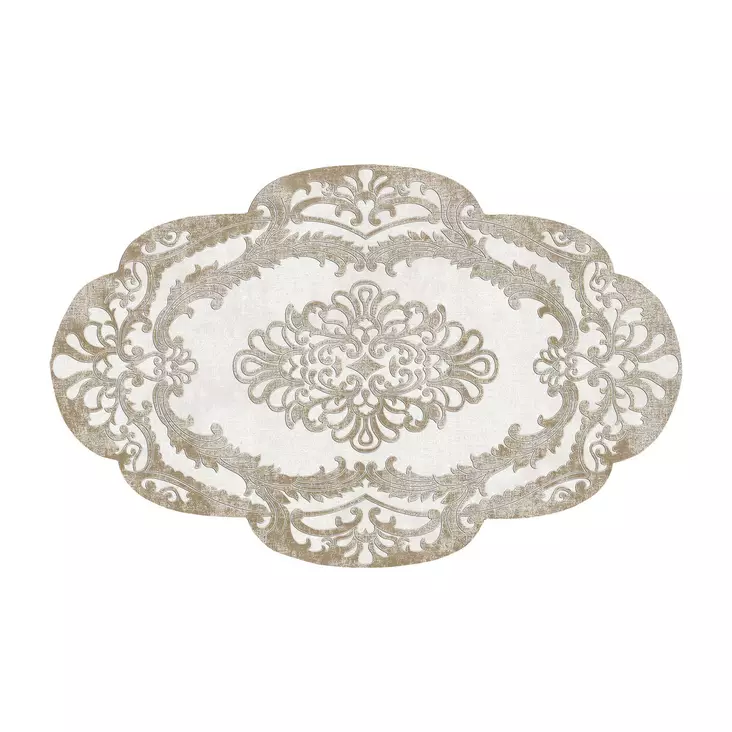 Matta Conceptum Eugene V3 4646 Beige Krämvit Guld Polyester 120x180 cm - Stora och medelstora mattor - 8682870999275 - 1