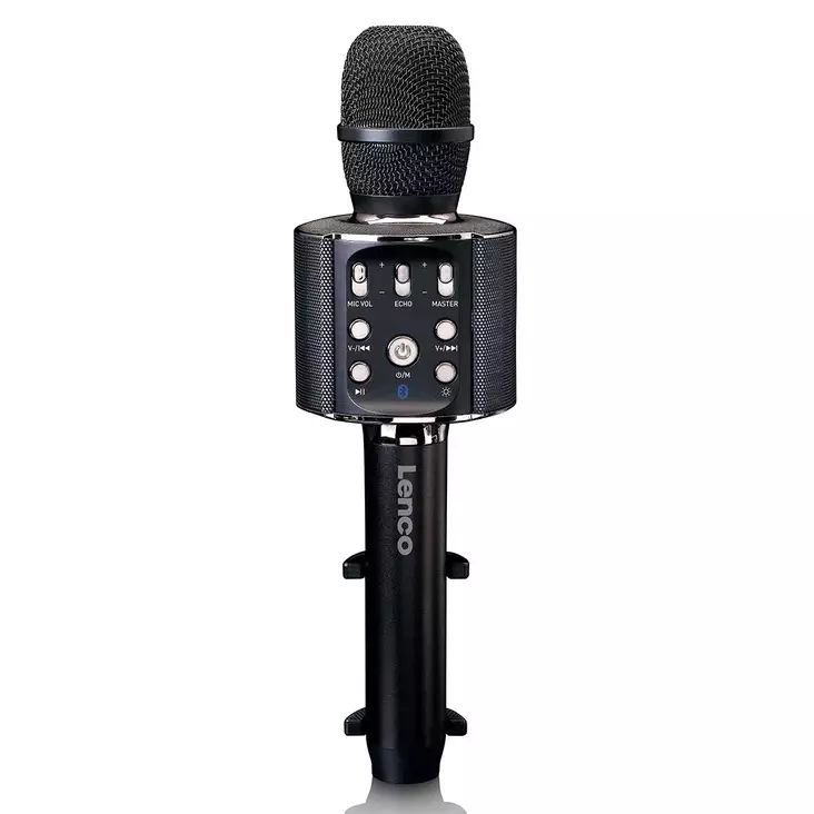 Bluetooth® Karaoke-mikrofon med högtalare och belysning Svart - Mikrofoner och karaokemaskiner - 8711902042105 - 10