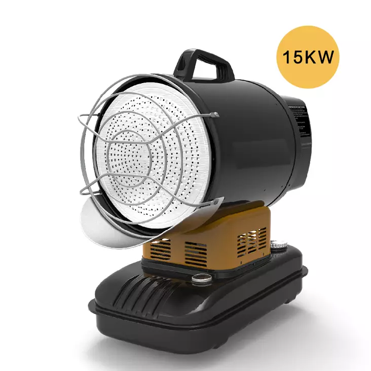 Duro Diesel Strålningsvärmare 15 kW - Med termostat och LED-display - Byggvärmare - 6438168114095 - 1