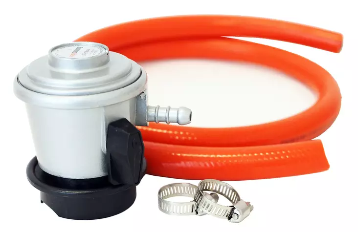Lågtrycksregulator för enkel matlagning, med 120 cm slang - Gasolgrillar - 6430066036905 - 1