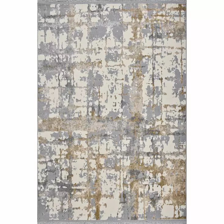 Gångmatta Conceptum Notta 1100 Grå Beige Krämvit Polypropen Polyester 100x200 cm - Stora och medelstora mattor - 8683342376655 - 1