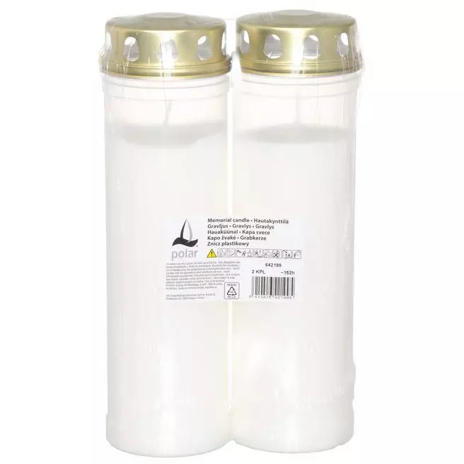 HautakynttilÃ¤ korkea 2 kpl 152 h Polar - Ljus och lyktor - 6410416421995 - 1